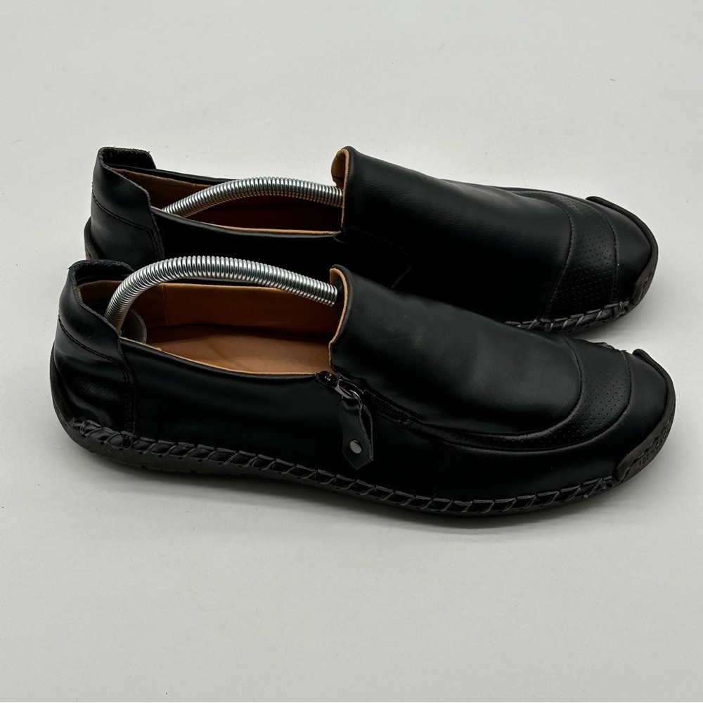 Men 100% Caoutchouc Black Fashion Leather Shoes Size‎ (43) 10